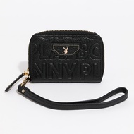 PLAYBOY包包 PLAY BOY 真皮零錢包 Superb系列 黑色皮夾 