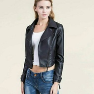 Women's semi-leather jacket M37.