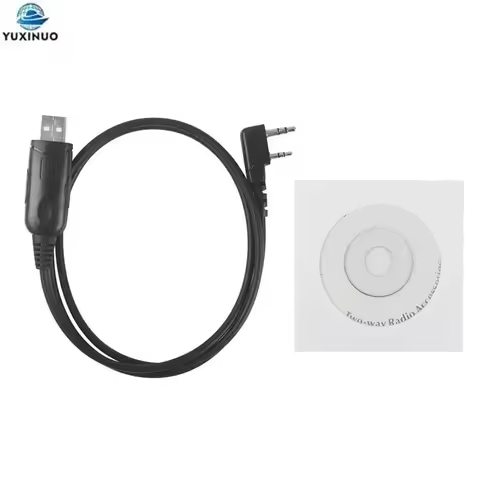 WIN10 USB Programming Cable with CD Software for BAOFENG UV-5R 888S UV-82 WLN KD-C1 UV-3R TG-UV2 UVD