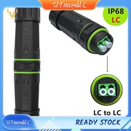 [UTnus9ddL] P68 Waterproof LC Dual Core Fiber Optical Adaptor Extend Fiber Optic Cable Length for LC
