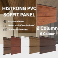 Histrong PVC Soffit Panel 2 Column Hiasan Dinding Board Wood Str dinding bergalur Fluted Wall Panel 