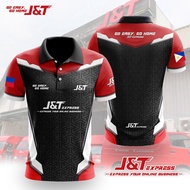 Jersey Men's Sports Top J&T Express Lightweight and breathable POLO SHIRT T SHIRT 3D Shirt Full Subl
