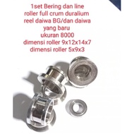 1set Bering And line roller duralium reel daiwa BG/daiwa New 8000