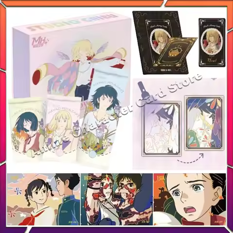 Miyazaki Hayao Collection Cards Booster Box Anime Kids Table Cards And Hobbies For Kids Birthday Gif