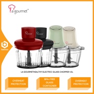 La Gourmet Healthy Electric Glass Chopper 1.0L BPA Free Glass Container Overheat Protection GC10 GC2