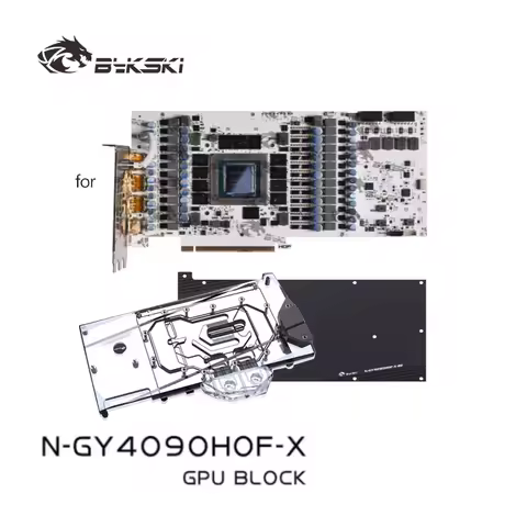 Bykski N-GY4090HOF-X Water Block for GALAX GeForce RTX 4090 HOF OCLAB Plus GPU Card /Copper Cooling 
