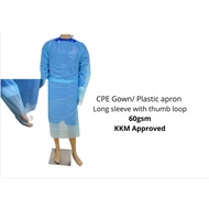 [SHIP FROM JOHOR] Medical CPE Isolation Gown (Approved by KKM),Baju CPE (Ready Stock in Malaysia), P