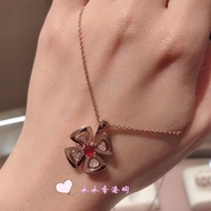 Hong Kong Daigou Bvlgari Bvlgari Preserved Flower Ruby Necklace Rose Gold Fiorever Special Edition