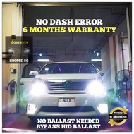 Vellfire Alphard Estima D2s D2r D4s D4r Hid To 6500k White LED Headlight / Foglight Bulb 9005 9006 H