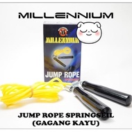 Borong Skiping - Lompat Tali - Springseil Millenium Gagang Kayu ▶ ✓