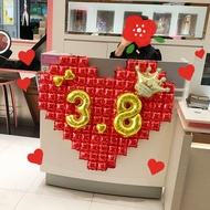 38 Goddess Festival Love Balloons 38 Women's Day Women's Day Counter Store Atmosphere Scene Decorati