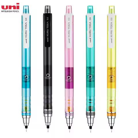 Japanese Uni KURU TOGA Mechanical Pencil 0.3mm/0.5mm Continuous Lead Rotating Pencils Painting Sketc