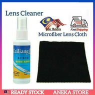 Lens Spray Cleaner Eyeglasses Microfiber Lens Cloth Pencuci Pembersih Spek Cermin Mata Kaca Kain Han