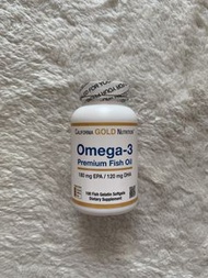 California Gold Nutrition Omega-3 Premium Fish Oil 180mg EPA / 120mg DHA 100 fish gelatin softlens奧米