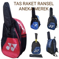 Badminton Racket Bag Badminton Backpack Large Space Pockets Left Right Front Racket Cover Handle