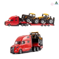siku Volvo Truck with JCB Tractors รถบรรทุก Volvo พร้อมรถแทรกเตอร์ JCB สเกล 1:87 รหัส SK1785