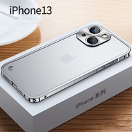 TFOSTNY เคสแข็งอะคริลิคอลูมิเนียมอัลลอยสำหรับ Apple iPhone 14 Plus 13 Pro Max 12 Pro เคสโทรศัพท์ป้องกันเลนส์กล้อง