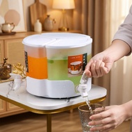 5.2L rotatable water bottle drink dispenser beverage container fridge cold kettle three grid refrige