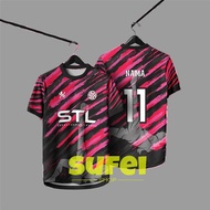 STL jersey sukan Baju Jersey  custom nama Jersey Lelaki jersey bola baju jersi round neck Jersey jer