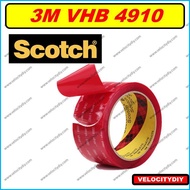 （透明双面胶）Scotch 3M 4910 VHB Double Sided Heavy Duty Mounting Tape Strong Adhesive