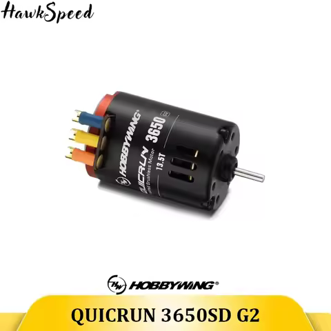 Hobbywing QuicRun 3650SD G2 Induction Brushless Motor and 60A/120A ESC suitable for 1/10 RC Remote-c