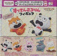 【預訂】T-ARTS UG摔倒西村裕二開心熊貓擺件 全套扭蛋