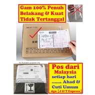 A6 Sarung Flyer Bungkusan Sticker Pocket Plastik Beg Pos Laju Plastic Bag Courier Parcel Box Packing