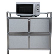 HY/💯Thickened Stainless Steel Stove Aluminum Alloy Cabinet Cabinet Cabinet Cabinet Sideboard Cupboard Cupboard Cupboard