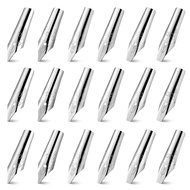 30 Pcs Flex Nib Fountain Pen Calligraphy Nibs Set Stainless Steel Pen Nibs Replacements Medium Pens 