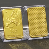 Map Nugget 1oz Gold Nugget Commemorative Coin Gold Bar Commemorative Medal 8.4