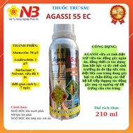 Thuốc trừ nhện chai nhôm cao cấp Agassi 55EC 210ml- Tru nhện đỏ bọ trĩ kháng thuốc- Năm Bưu