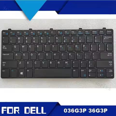 A+ 036G3P 36G3P Laptop Keyboard For Dell Latitude 3180 3190 3380