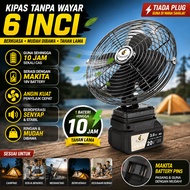 charlcomy Char 2988VF Kipas Camping Mini Bateri Tahan Lama 8 Inch Portable Camping Fan 3000mah Cordl
