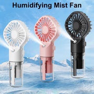 Portable Humidifier Fan Mini Water Mist Fan USB Rechargeable Handheld Fan Mist Spray Hand Fan Small 