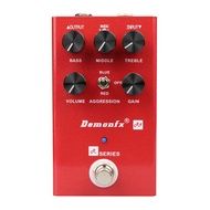 Demonfx R4 R-Series ใหม่ (G4ขึ้นอยู่กับ) ช่องสีแดง Preamp/Overdrive/ผลกีตาร์บิดเบี้ยวเหยียบ