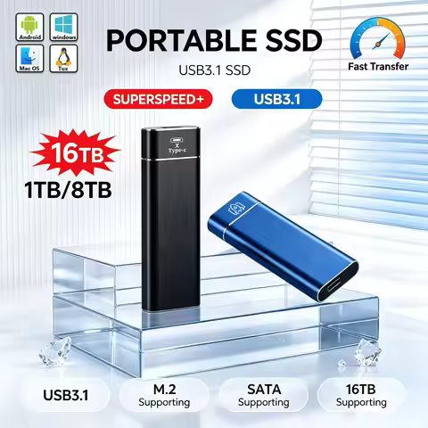 4TB large capacity mobile solid-state drive SSD portable external hard drive high-speed transfer har
