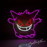 Neon Flex GENGAR - GENGAR Lamp - Neon Sign With GENGAR Logo