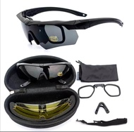 แว่นตา ESS Crossbow แว่นตายุทธวิธีแว่นตากีฬา สีดำ มาพร้อมกรอบตัดแว่นสายตา