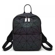 Japanese Geometric Rhombus Backpack Womens Cool New Fashion Laser Large-capacity Backpack Female Stu