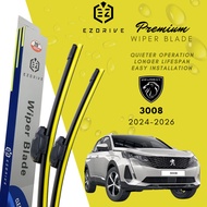 EZDRIVE Nano Coating Silicone Wiper Blade for Peugeot 3008 2017 2024