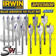 Irwin 4x Blue Groove Wood Drill Bit / Flat Bit / Spade Bit (10mm - 38mm)(Different size)