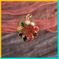 Vastu / Reiki / Luck Navarathana Pendant with Rudraksha