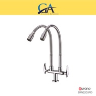 Eurano Milano Series Double Pillar Flexible Sink Tap