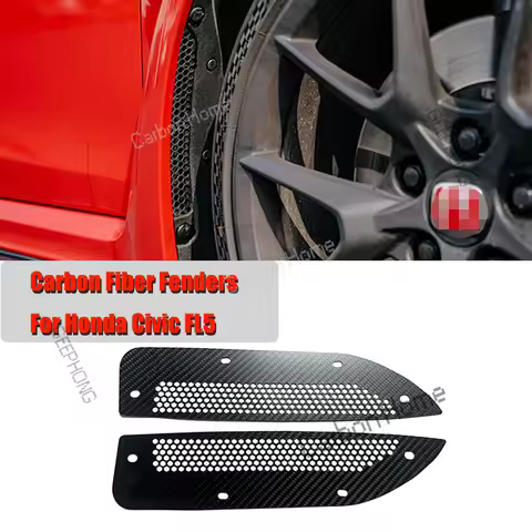 1pair Carbon Fiber Car Fenders Car Tire Car Accessories Fenders For Honda Civic FL5 Type R Modified