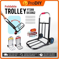 Foldable Trolley Chrome Steel Shopping Trolley Troli Pasar Malam Troli Barang Troli Lipat Troli Bero