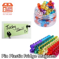 PELEKAT Magnet Peti Sejuk PAPAN PUTIH Plastik Pin Plastic Fridge Magnets Whiteboard Sticker Refrigerator Magnetic针形冰箱磁铁