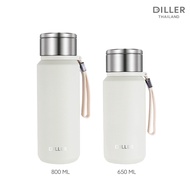 [ส่งจากไทย] Diller Thermo Flask 650/800ml M8984กระติกเก็บความเย็น/ร้อนฝาหมุนยกดื่มพร้อมตัวกรอง สแตนเ