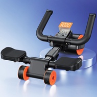 Ab Roller Wheel with Elbow Support and Timer, Automatic Rebound Abdominal Wheel for Effective Abdomi