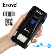 【Hot sale &amp; Local stocks】Eyoyo 2D Barcode Scanner Bluetooth เครื่องสแกนบาร์โค้ดโทรศัพท์กลับคลิปบน QR Code Scanner3-In-1 USB &amp; Wirelessแถบชาร์จได้เครื่องอ่านโค้ดสำหรับขายปลีกคลังสินค้าการจัดการคลังสินค้าใช้งานร่วมกับ iPhoneAndroidIOS