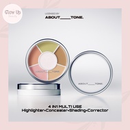 [ABOUT TONE] Designing Multi Palette 6.5g – 4-in-1 Corrector + Concealer + Contour + Highlighter